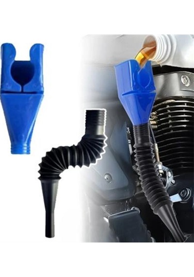 Araba Ve Motorsikletler İçin Katlanabilir Plastik Motor Yağ Hunisi