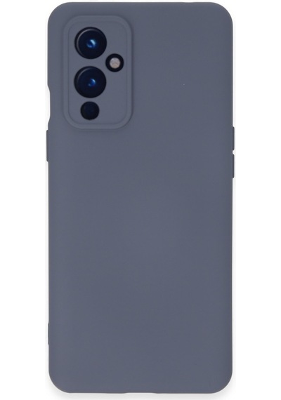 One Plus 9 Kılıf Nano İçi Kadife Silikon - Gri