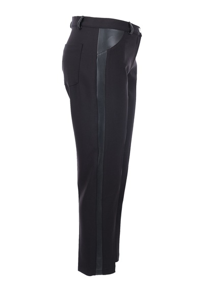 Tolga Saraçoğlu Kadın Polyester Kumaş Düz Paça Yan Şerit Detaylı Pantolon 25kts30286 Siyah Tolga Saraçoğlu Kadın Polyester Kumaş Düz Paça Yan Şerit Detaylı Pantolon 25kts30286 Siyah