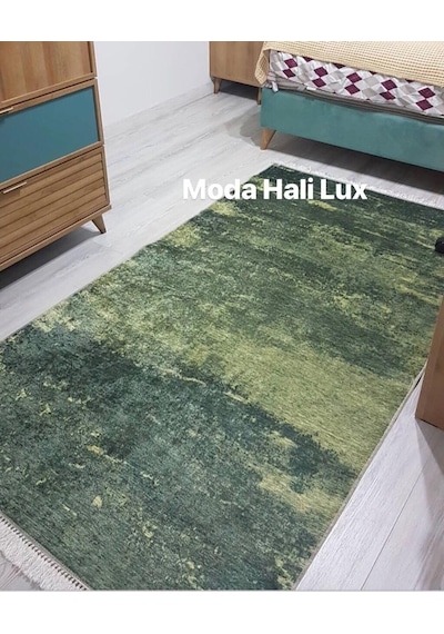 Yeşil Kaymaz Taban Halı Kilim Yolluk