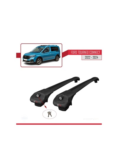 Ford Turneo Connect 2022 Ve Sonrası İle Uyumlu Ace-1 Ara Atkı Tavan Barı Siyah