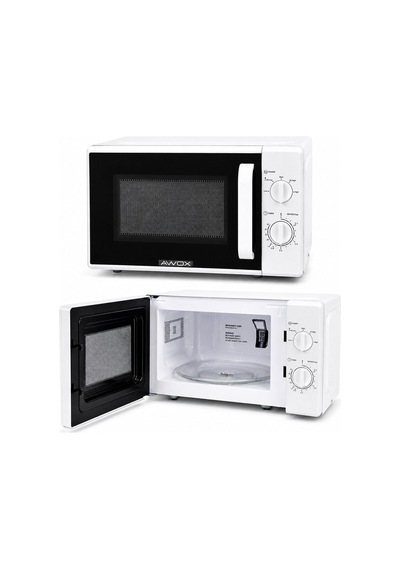 Beyaz Mikrodalga Fırın - Klasik Ön Panel - 20 Litre Kapasite Beyaz