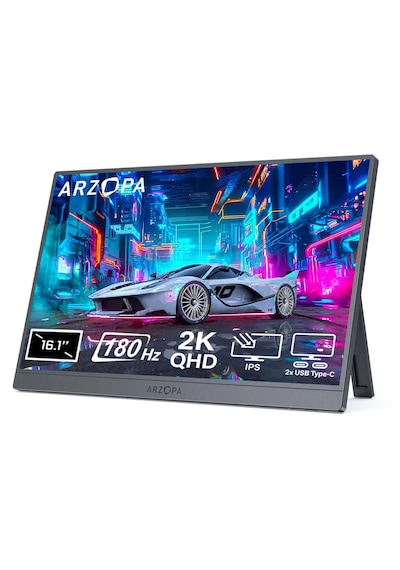 Arzopa Z3fc 16.1 İnç 180hz 2k Qhd Ips Type-c Taşınabilir Monitör
