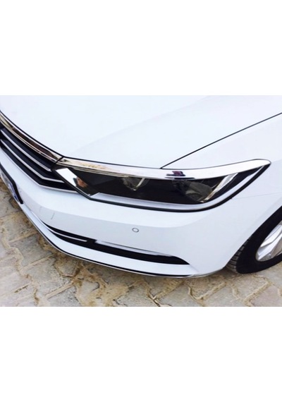 Vw Passat B8 2014-2019 Arası Krom Ön Far Kaput Çıta 3 Prç P.çelik