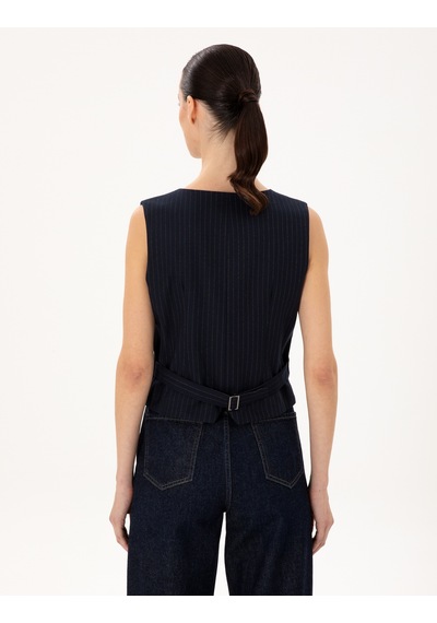 Pierre Cardin Kadın Lacivert Yelek Dokuma 50296067-vr033 Lacivert