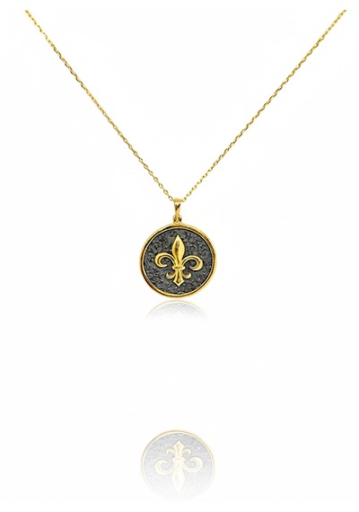 G&a Jewels - Asil Zarafet - 925 Ayar Oksitli Yaldız Altın Kaplama Gümüş Kolye Altın - Gümüş