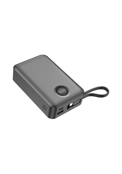 Dexim 20.000 Mah 65w Lightning+type-c Kablolu Hızlı Şarj Taşınabilir Güç Kaynağı Şarj Cihazı Dca0071 Siyah