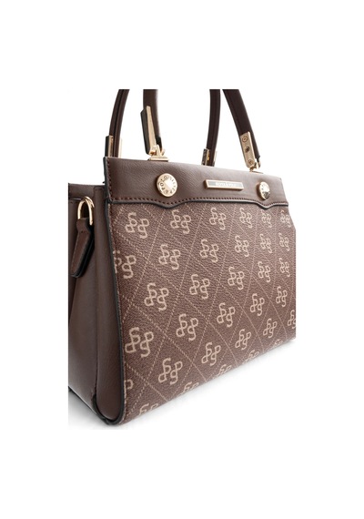 Silver & Polo Silver Polo Kahve - Kahve Monogram Kadın El Çantası Sp1292 Kahverengi