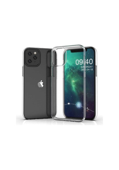Rba Aksesuar Apple Uyumlu iPhone 12 Mini Kılıf Rba Süper Silikon Kapak - Renksiz Çok Renkli