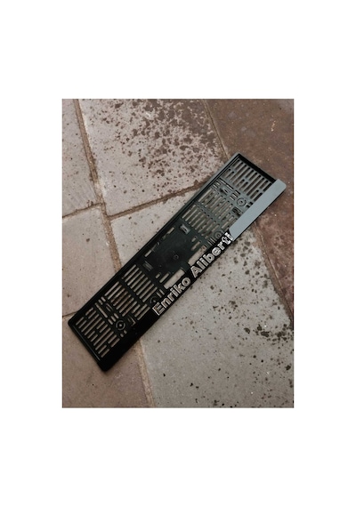 İnternational Enriko Aliberti Plakalık Lazer Kesim Pleksi 2 Adet - 784761963