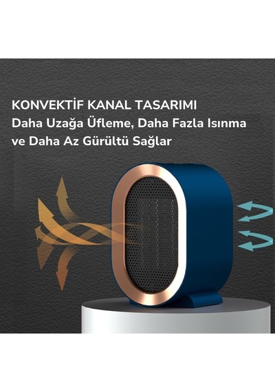 Masaüstü Isıtıcı 1200w Fanlı Hızlı Hava Isıtıcı Xh-1201