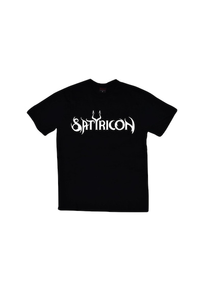Stoned&Fame Satyricon Baskılı T-shirt SIYAH