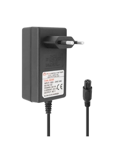 Sh Powermaster 42 Volt - 1 Amper 3 Pinli Ginger Priz Tip Şarj Cihazı Pm-6043 Najmaddin