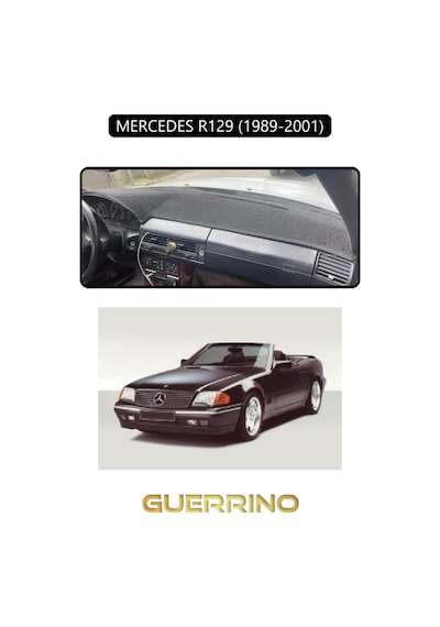 Mercedes R129 1989-2001torpido Koruma Halısı Siyah Kenar