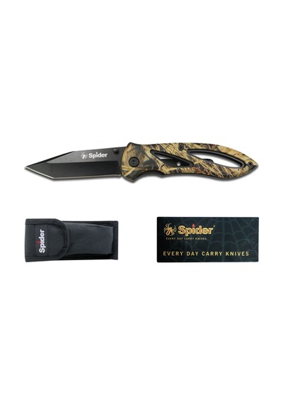 Spider G026csa4 Katlanabilir Kamp Çakı Siyah