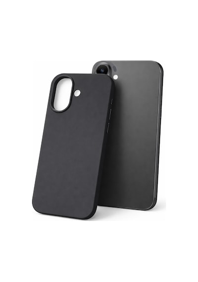 Apple Apple iPhone 17 Uyumlu Kılıf Renkli Lansman İçi Kadife Yumuşak Kamera Yükseltili Silikon Siyah