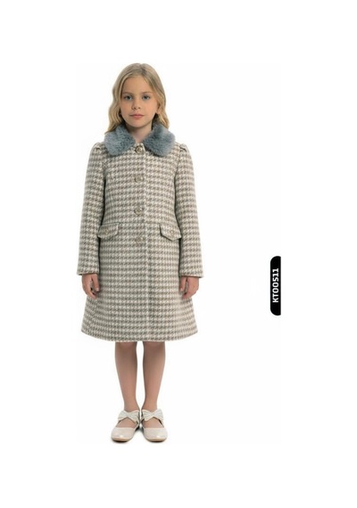 Xo Kids Kız Çocuk Kaban 8-12 Yaş 1057 Gri