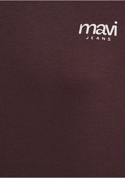 Mavi - Mavi Jeans Baskılı Bordo Tişört 1613804-70223 Bordo