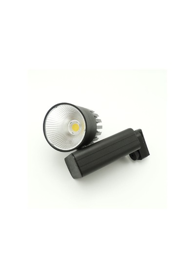 Silindir Raylı Tasarruflu Led Spot Armatür Lamba 40 Watt Siyah