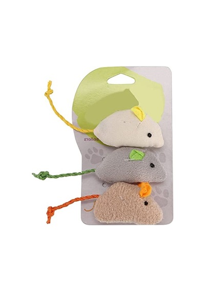 6'lı Set Peluş Fare Kedi Oyuncağı, Dayanıklı Ve Eğlenceli