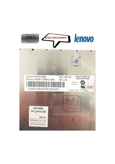 Lenovo Uyumlu G500 Laptop Klavyesi