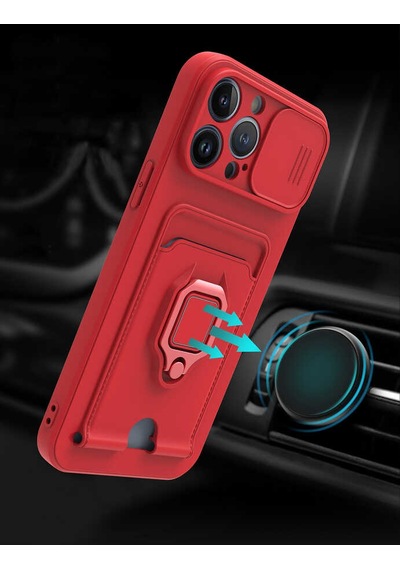 Apple Uyumlu iPhone 13 Pro Kılıf Zore Pelit Kapak Siyah