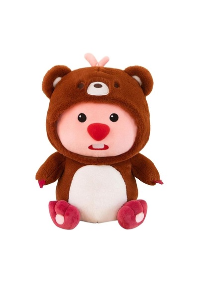 Kahverengi Köstebek Peluş Oyuncak, Yeni Nesil Yumoş 35cm Sevimli Köstebek Uyku Arkadaşı
