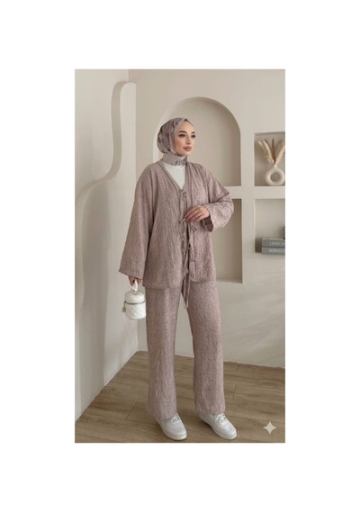 Maşuka Yazlık Keten Kumaş Kimono Ve Pantolon İkili Takım - Rahat Ve Şık Tasarım Gül Kurusu Gül Kurusu Maşuka Yazlık Keten Kumaş Kimono Ve Pantolon İkili Takım - Rahat Ve Şık Tasarım Gül Kurusu Gül Kurusu