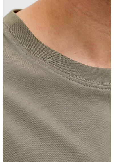 Jack & Jones Jjfrank Erkek Tişört Bisiklet Yaka Kısa Kollu Haki