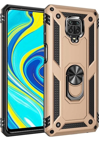 Xiaomi Redmi Note 9 Pro Kılıf Zore Vega Kapak Gold