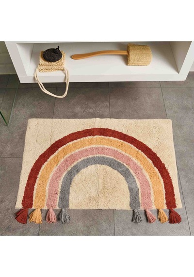 Soft Tufting Banyo Paspası - Renkli - 60x90 Cm Çok Renkli