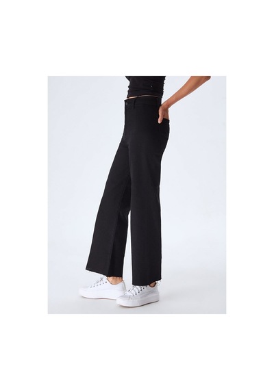 LTB Danelle Hıgh Rıse Cropped Wıde Pantolon Siyah