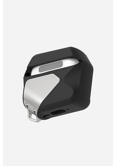 Apple Uyumlu Airpods 4 Geometrik Desenli Kilitleme Mekanizmalı Ve Askı İpli Kılıf A29 Siyah