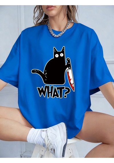 Noıssey Urban Pop Graphic Kadın Tişört Koleksiyonukod 5602 Saks