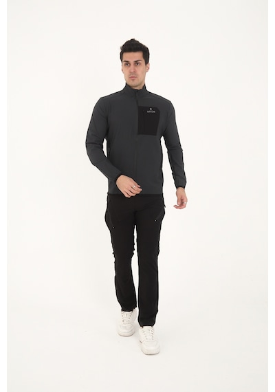 Camp Scoutland Camp255 Outdoor Tactical Su İticili Erkek Fermuarlı Taktik Sweatshirt Antrasit