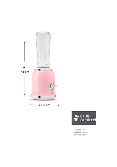 Karaca Retro Personal Kişisel Smoothie Blender