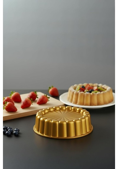 Tr Ametist 26 Cm Döküm Tart Kalıbı Gold Genel