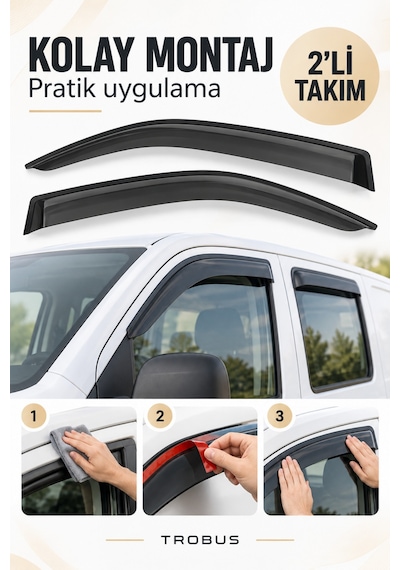 Isuzu Nqr 1995-2012 Cam Rüzgarlığı 2'li Takım