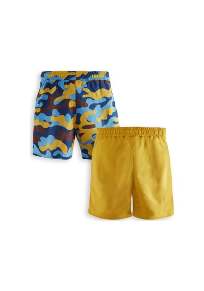 Denokids Erkek Çocuk Basic 2'li Şort Takım Renkli