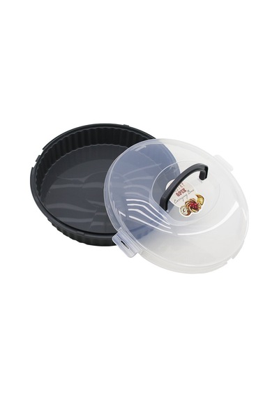 Qlux L-00653-2 Vista Yuvarlak Pasta Ve Börek Kabı Fanus - Antrasit Gri Kap, Şeffaf Kilitli Taşıma Kulplu Kapak- 6'li Paket Diğer Qlux L-00653-2 Vista Yuvarlak Pasta Ve Börek Kabı Fanus - Antrasit Gri Kap, Şeffaf Kilitli Taşıma Kulplu Kapak- 6'li Paket Diğer