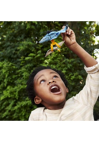 Matchbox Jurassic World Dinozor Taşıyıcı Araçlar Quetzal Helikopt