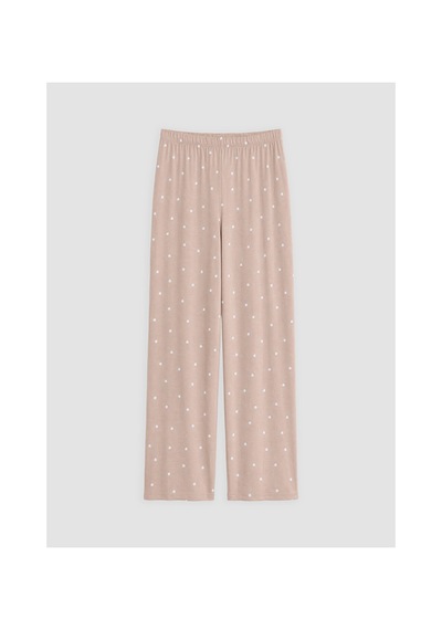 Lcw Dream Bej Puantiyeli Kadın Pijama Takım