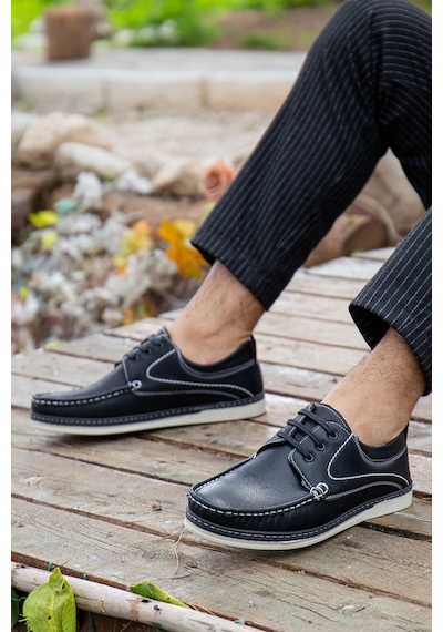 Daxtors D0607 Günlük Ortopedik Erkek Casual Ayakkabı Siyah