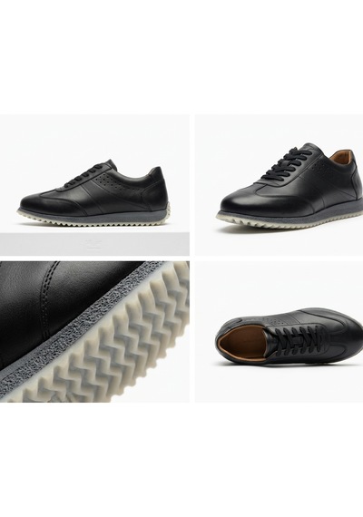 Growish Gd0104 Hakiki Deri Termoaktif Taban Üst Kalite Koku Yapmaz Çift Renk Hafif Taban Siyah Sneaker Spor Ayakkabı Growish Gd0104 Hakiki Deri Termoaktif Taban Üst Kalite Koku Yapmaz Çift Renk Hafif Taban Siyah Sneaker Spor Ayakkabı