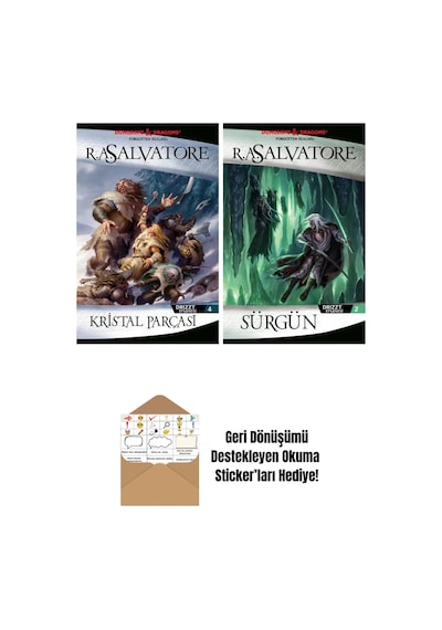 Kristal Parçası Drizzt Efsanesi 4. Kitap + Sürgün Drizzt Efsanesi 2. Kitap