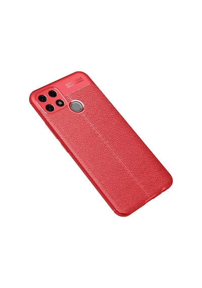 Newface Oppo A15 Kılıf Auto Focus Kapak - Kırmızı