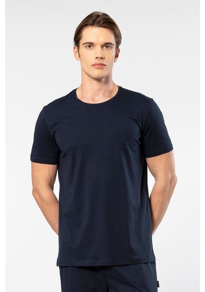 Cacharel Erkek Bisiklet Yaka T-shirt 2169/lacivert