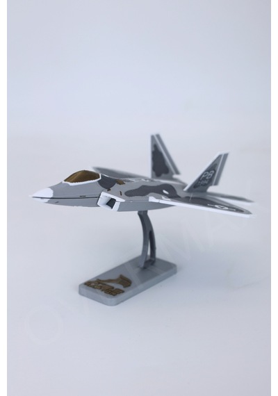 F-22 Yapboz Uçak Modeli Ve Standı Bir Arada - Evde Kurulum İçin Özel Tasarım - 857406124