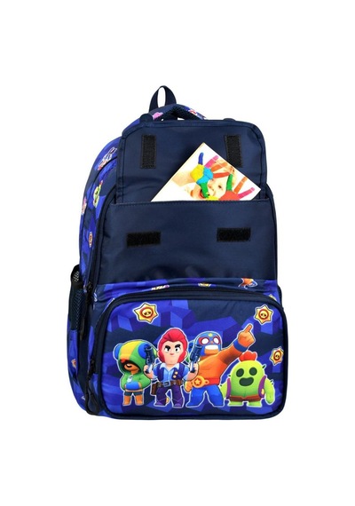 İlkokul Çantası Kids Bag 3'lü Set 42 30 Cm Beslenme Çantası Kalem Kutusu Ortopedik Erkek Çocuk Lacivert