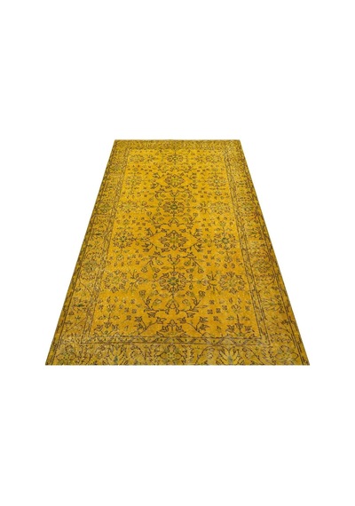 Eşsiz Anadolu Vintage Eskitme El Dokuma Halı 1,12 X 2,14 Cm 9035